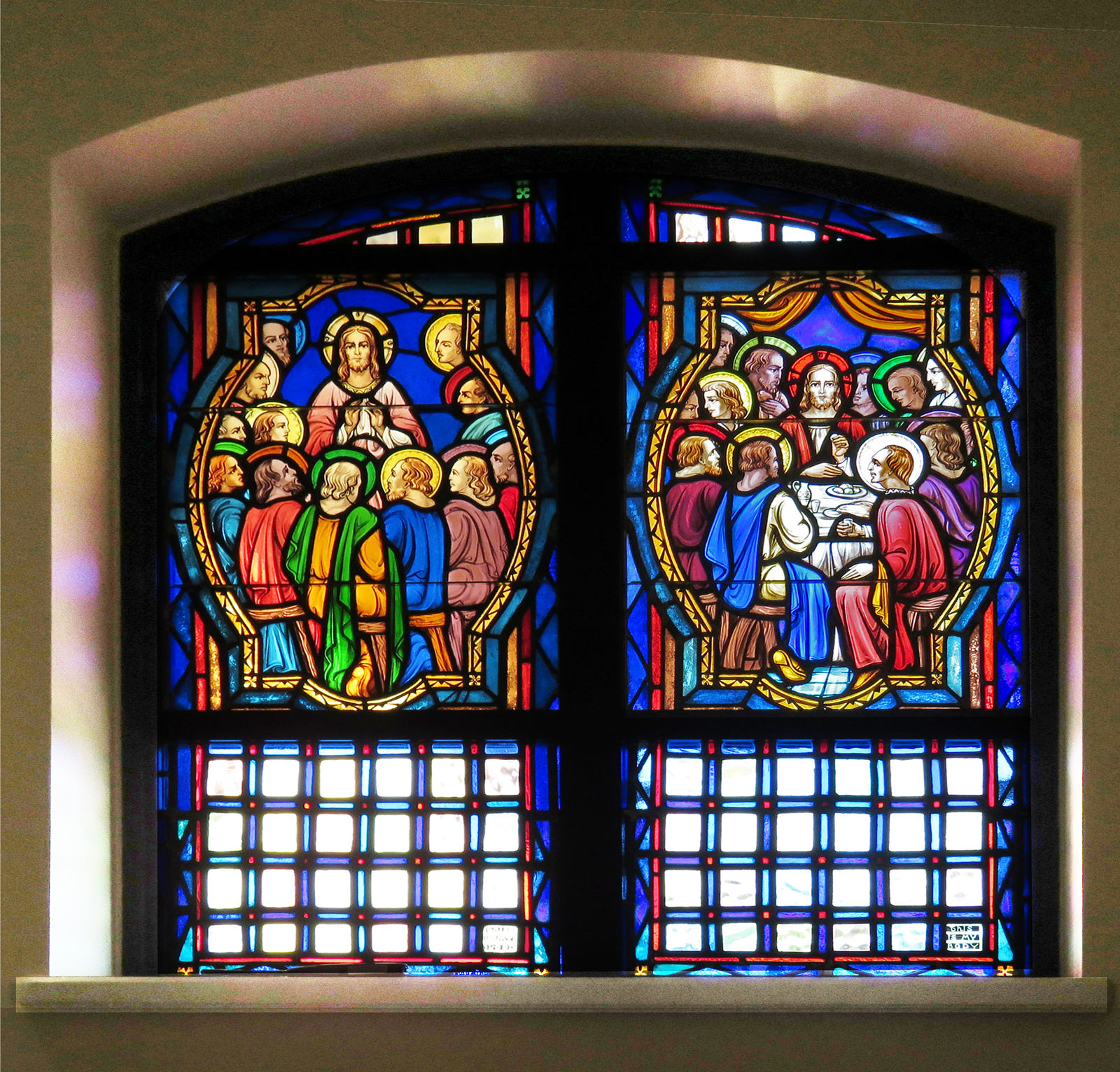 Stained Glass Window in the Adoration Chapel
