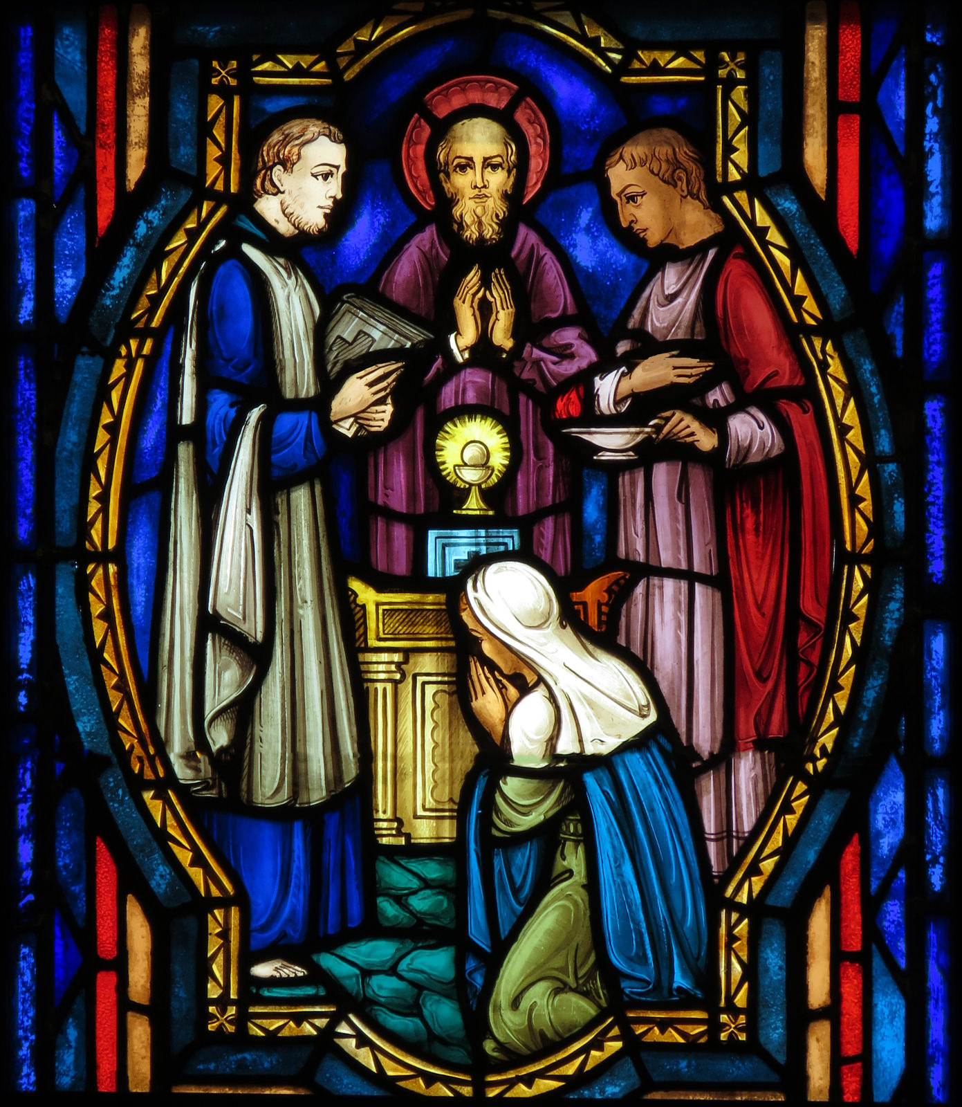 Stained Glass Window in the Adoration Chapel